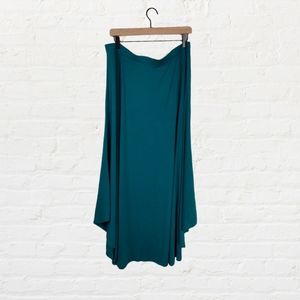 Chicos Green Maxi Skirt